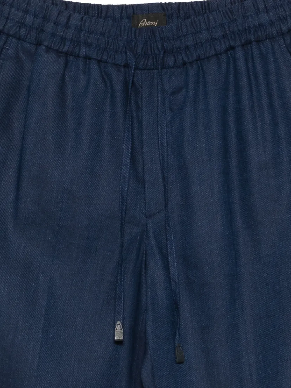 Brioni Broek met trekkoord Blauw