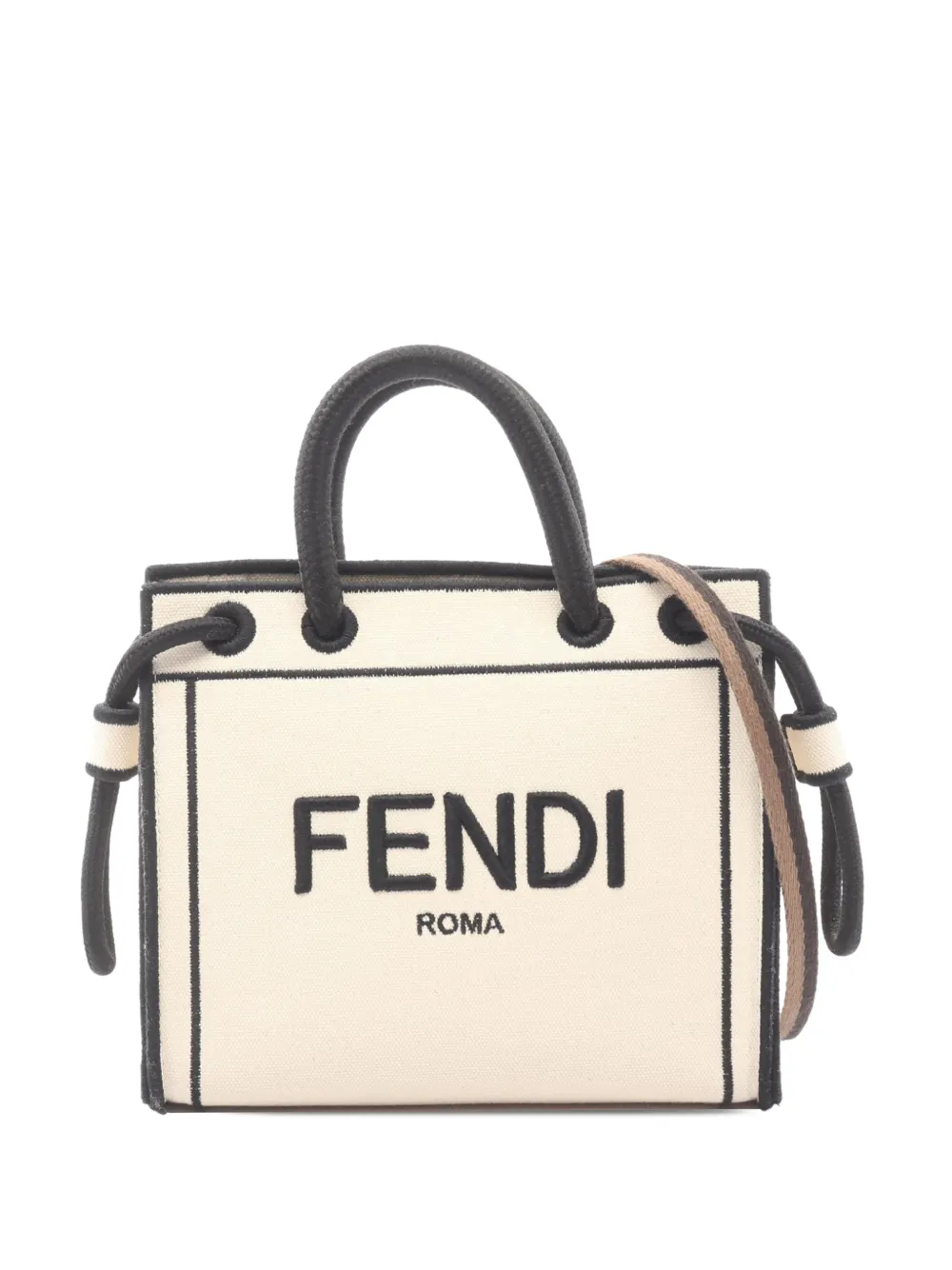 Fendi Pre-Owned 2010-2025 Canvas Fendi Roma tote bag - Marrone