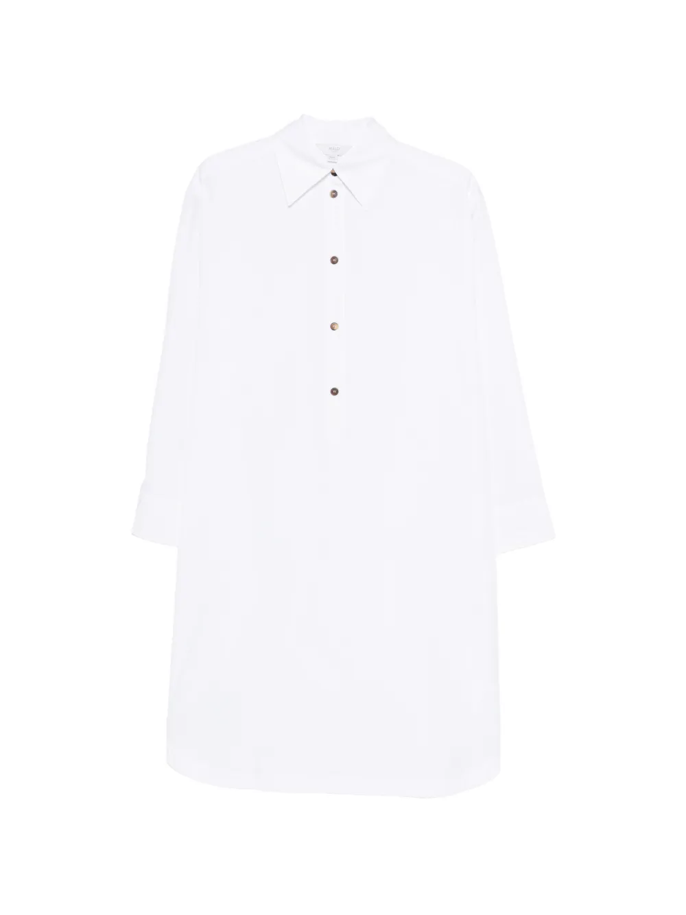 Malo button midi dress - Bianco