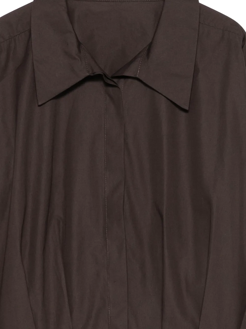 MARK KENLY DOMINO TAN Saina blouse met kraag Bruin