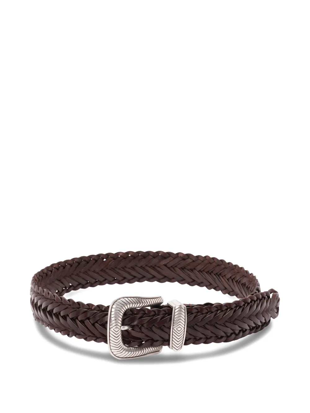 Kate Cate braided leather belt - Marrone