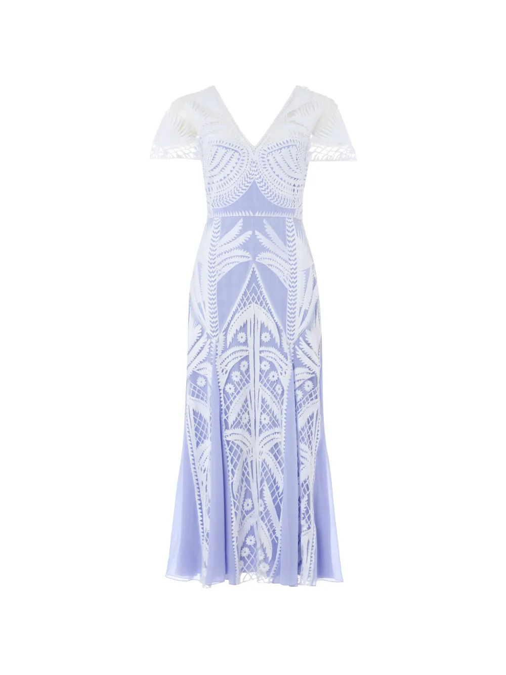 Temperley London Giselle embroidered dress - Blu