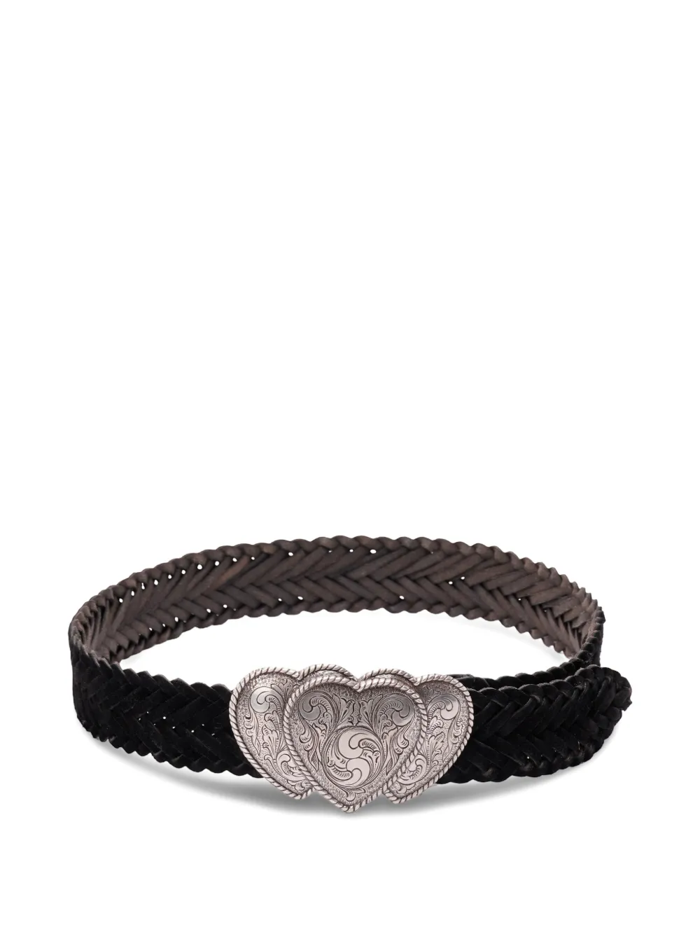 Kate Cate Queen of Hearts buckle belt - Nero