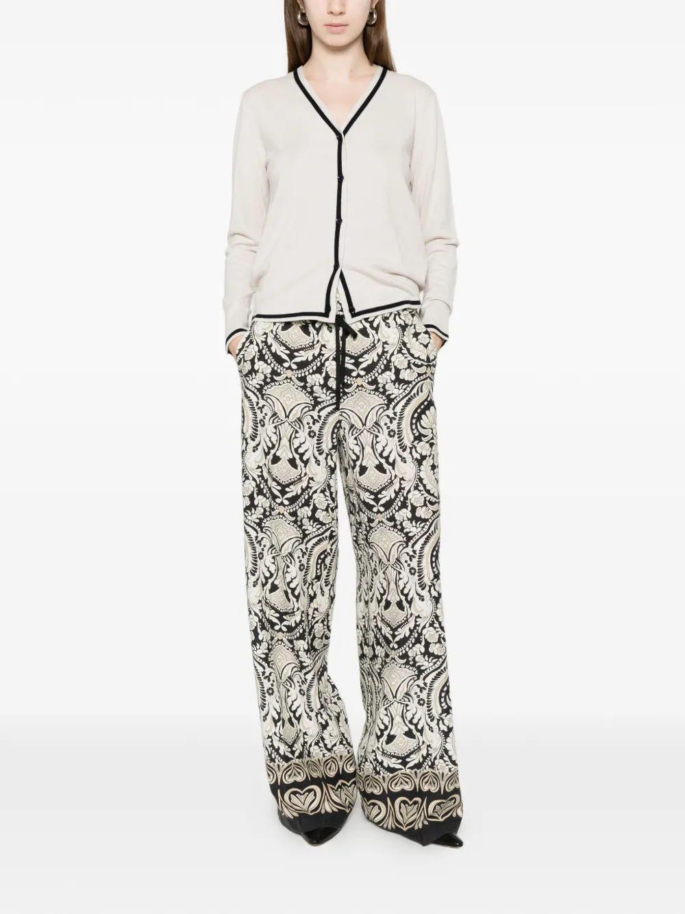  's Max Mara V-neck Cardigan - Neutrals 