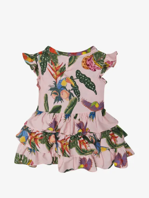 Roberto Cavalli Junior ruffled printed dress