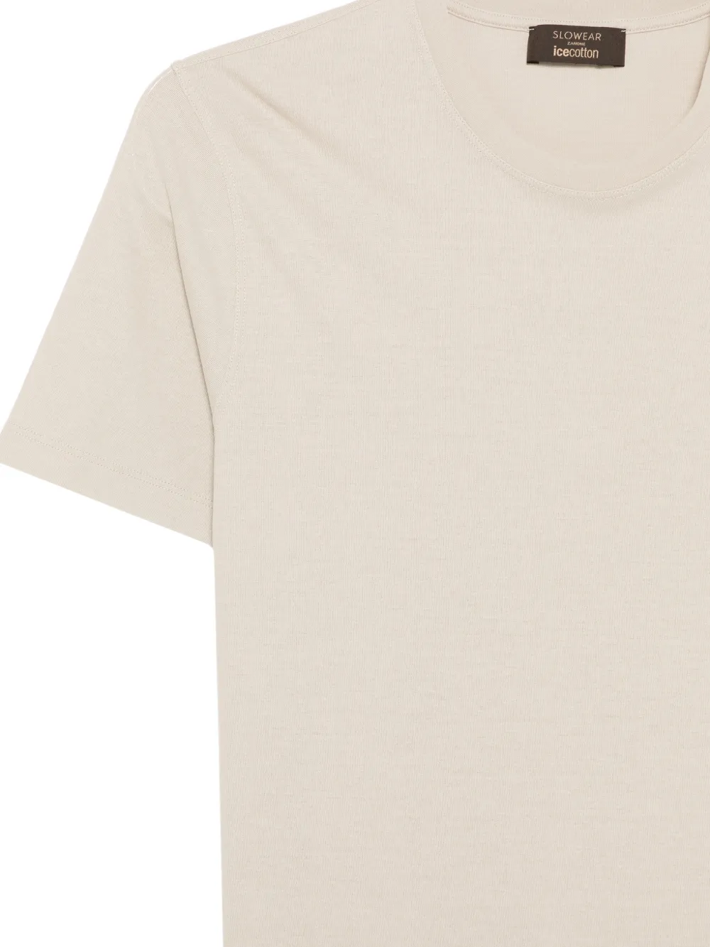 Zanone Katoenen T-shirt Beige