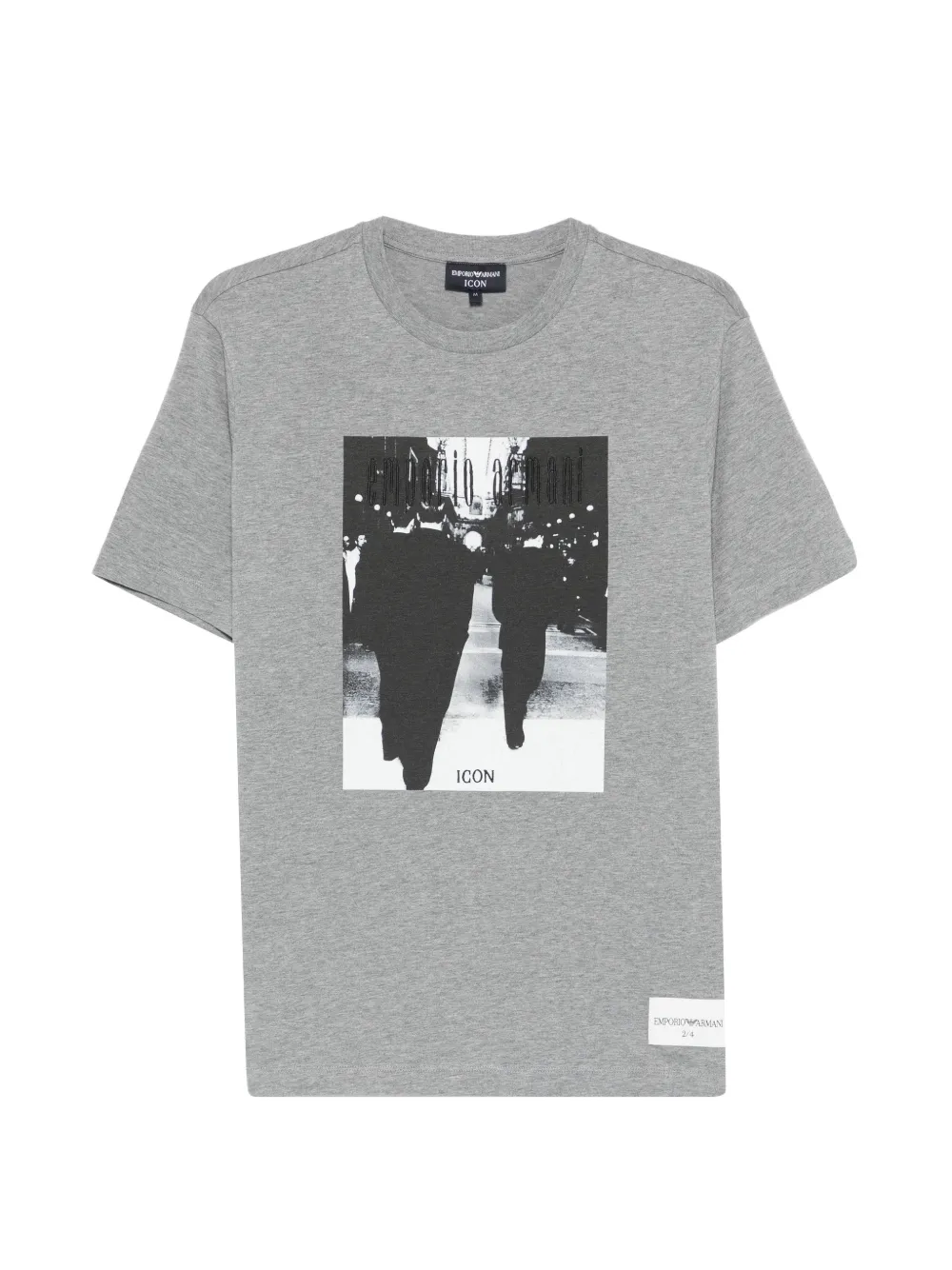 Emporio Armani printed T-shirt - Grigio