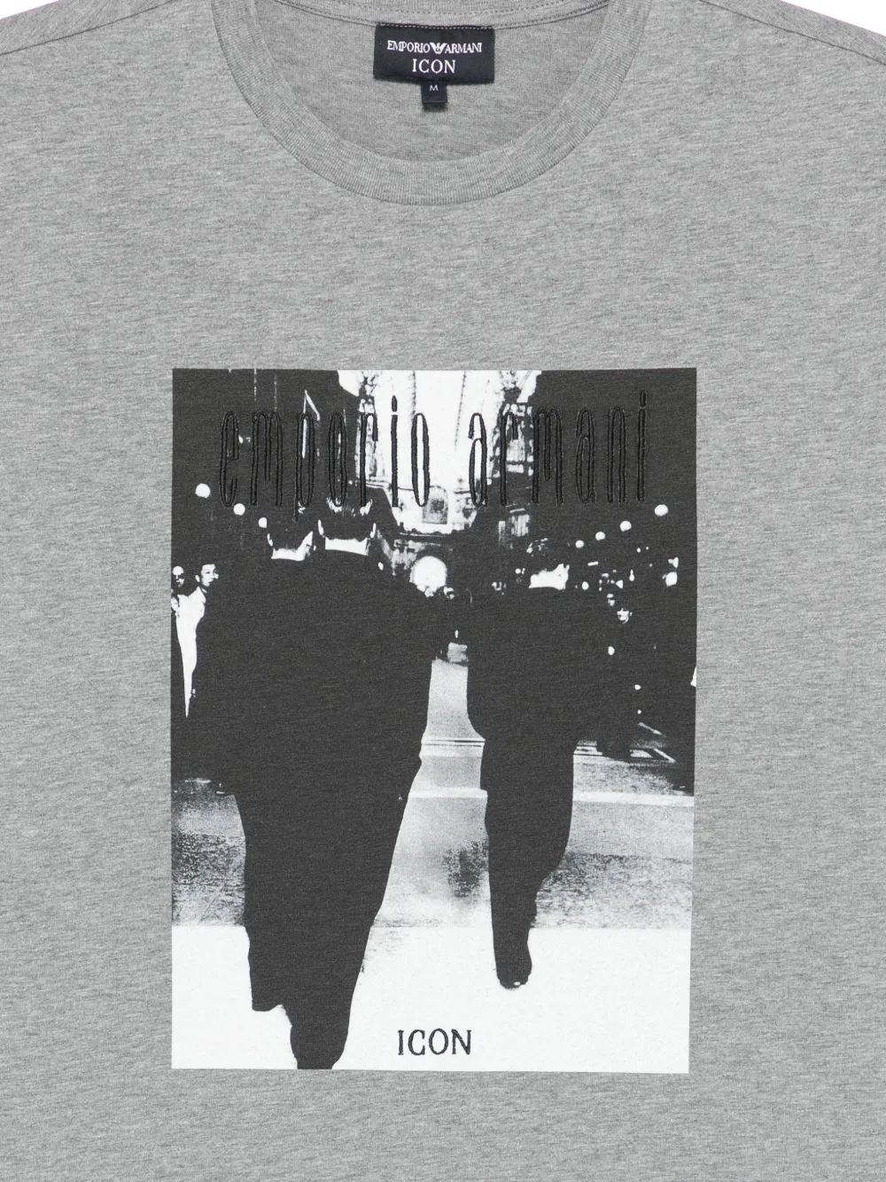 Emporio Armani T-shirt met print Grijs
