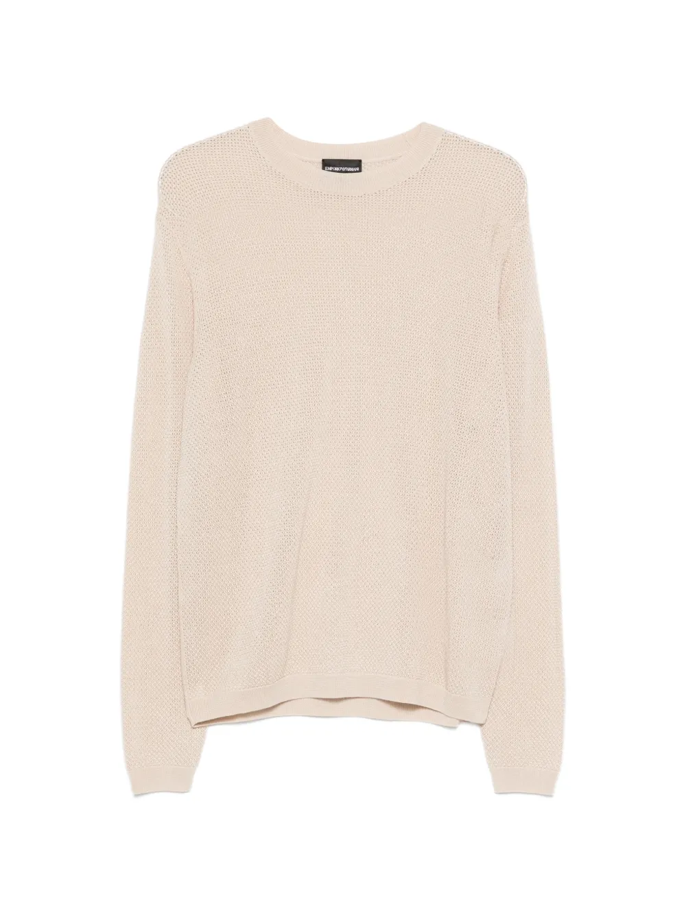 Emporio Armani crew-neck sweater - Nude