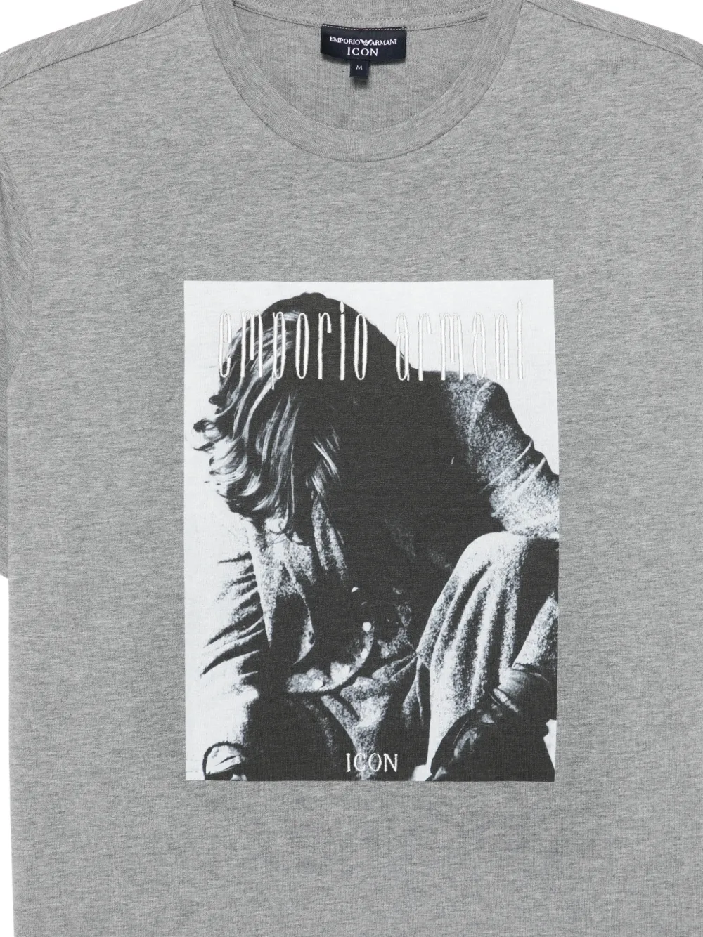 Emporio Armani T-shirt met grafische print Grijs
