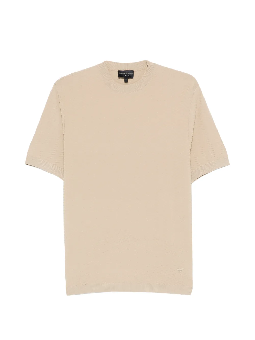 Emporio Armani textured short-sleeve T-shirt - Nude