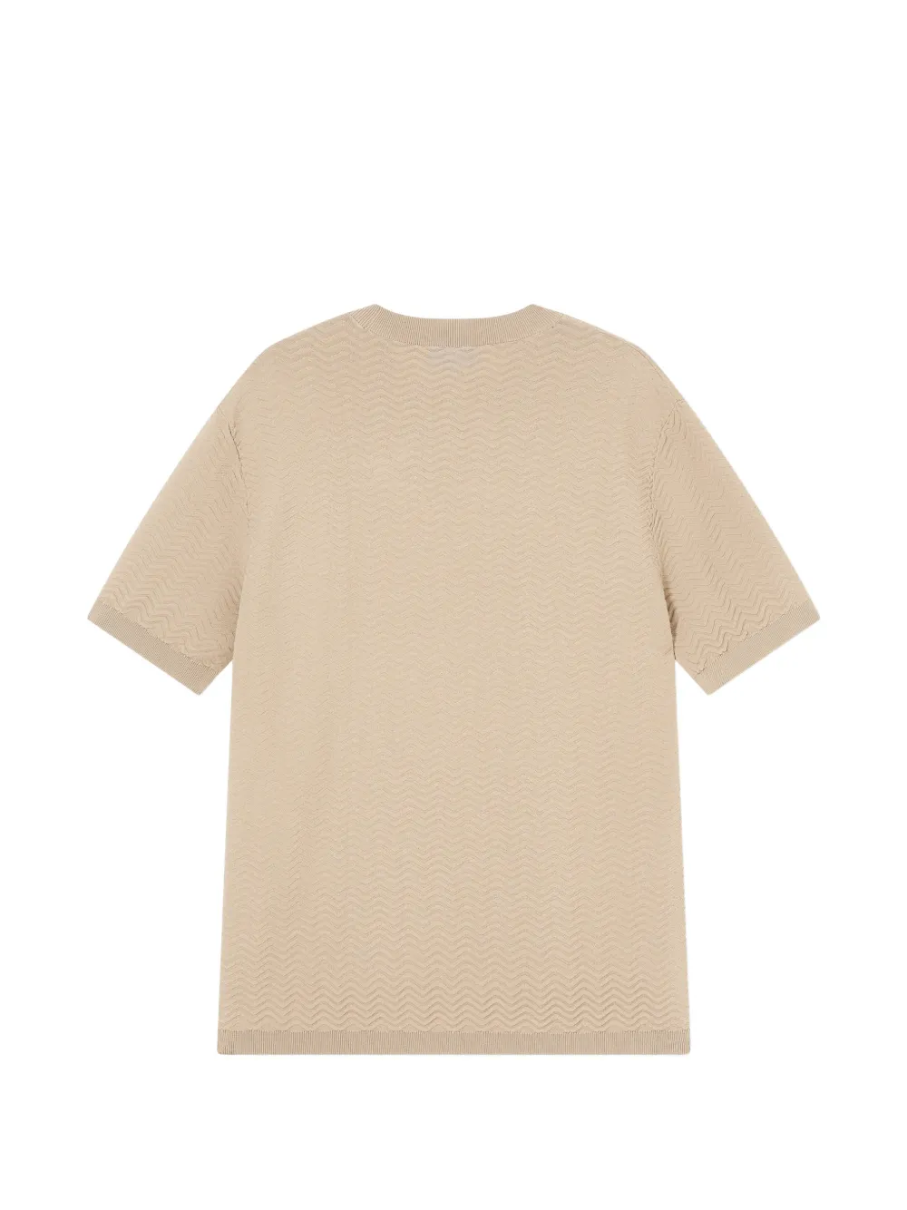 Emporio Armani T-shirt met textuur Beige