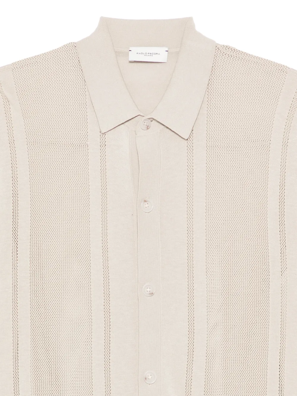  Paolo Pecora Knitted Shirt - Neutrals 