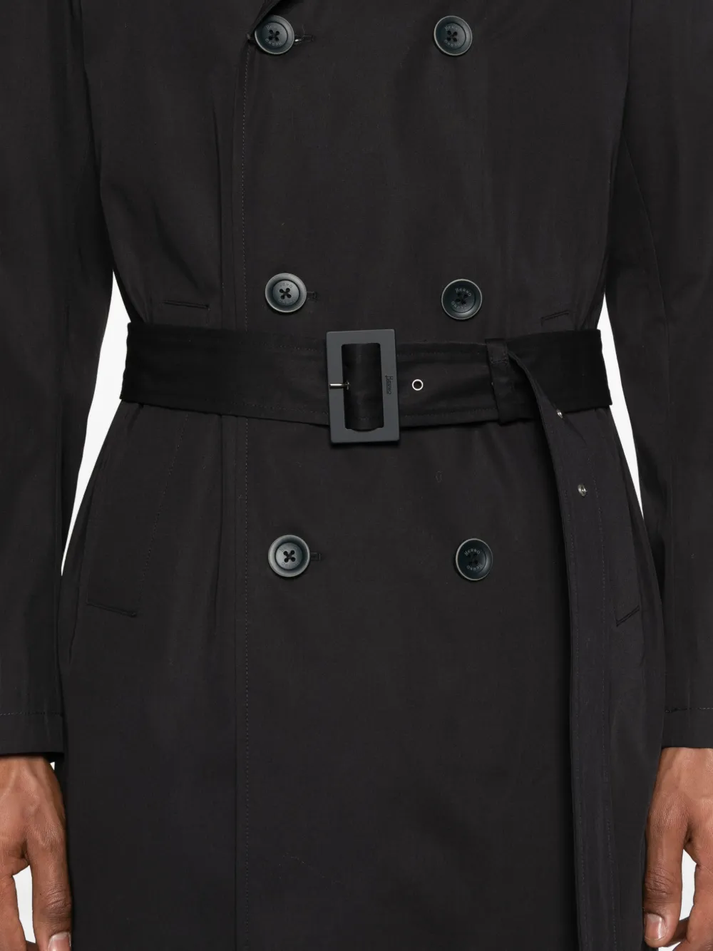 Herno Trenchcoat met dubbele rij knopen Blauw