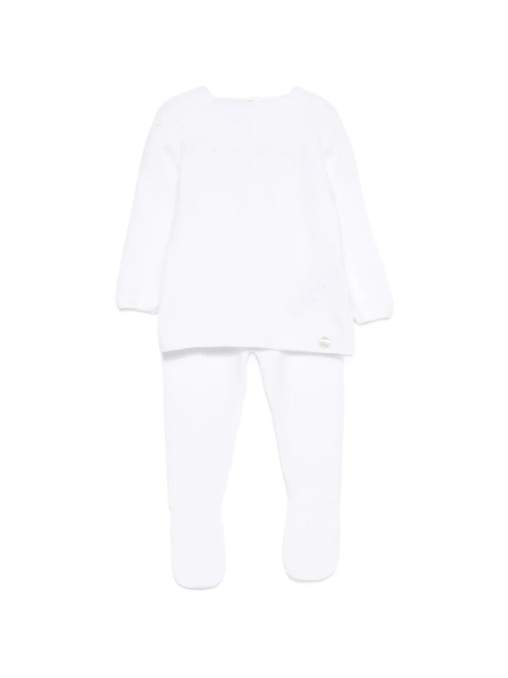 Paz Rodriguez buttoned babywear set - Weiß