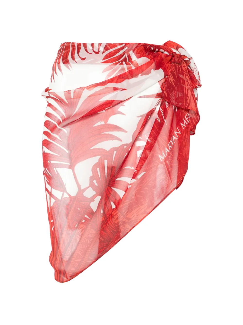 Maryan Mehlhorn floral-print sarong - Nude