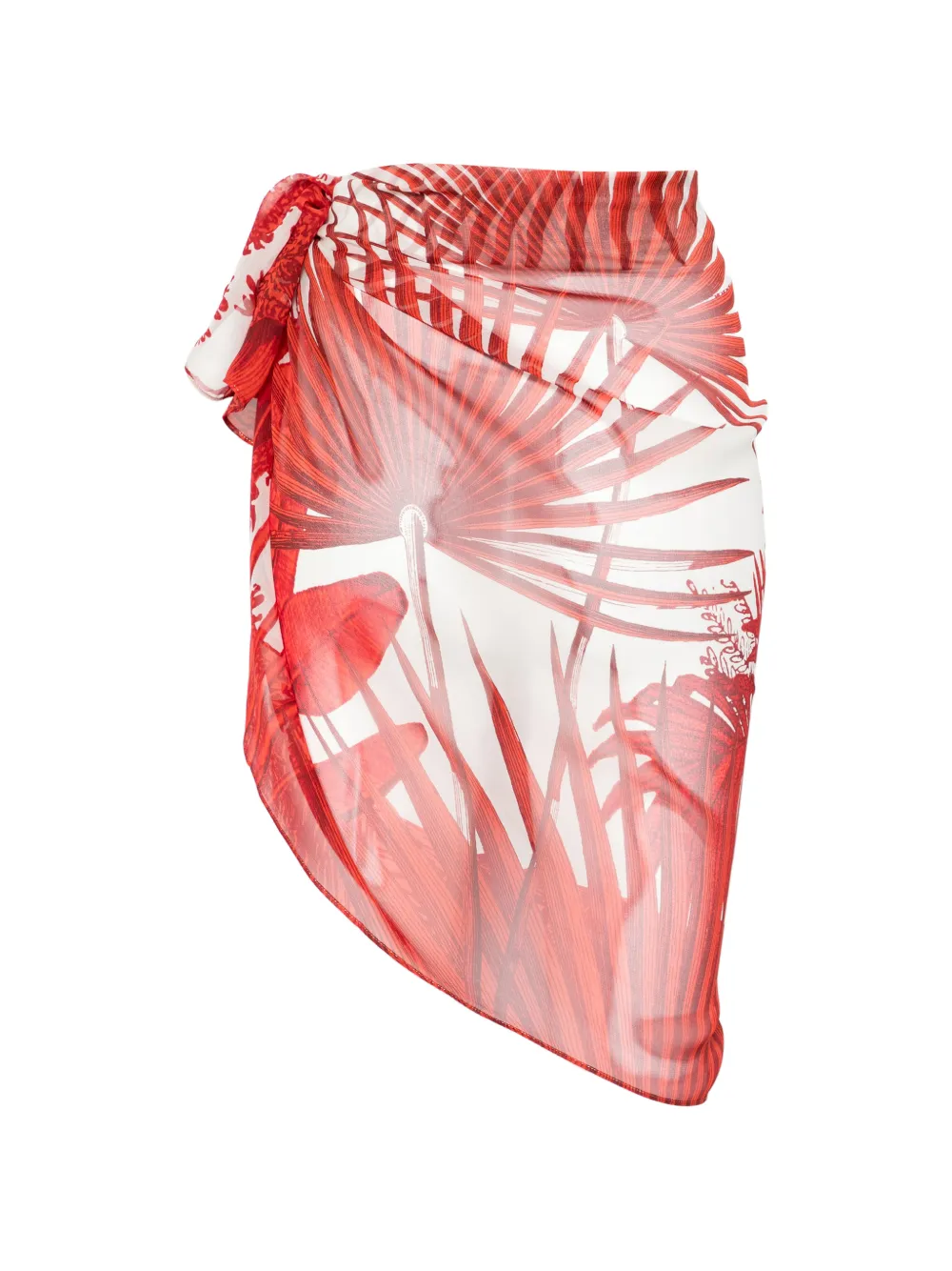  Maryan Mehlhorn Floral-print Sarong - Neutrals 