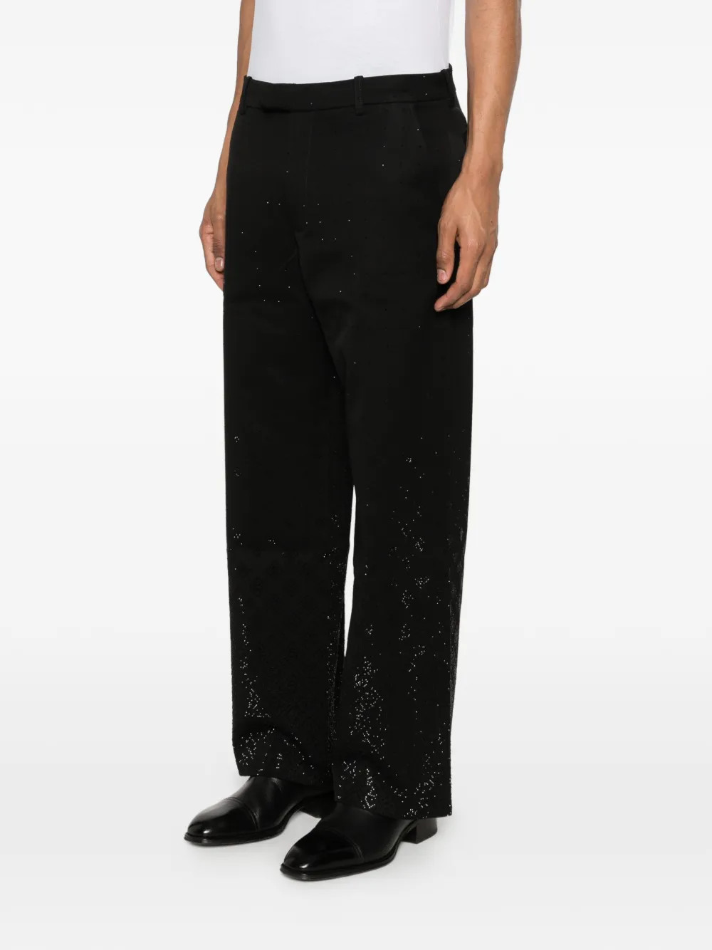  Casablanca Patterned Trousers - Black 