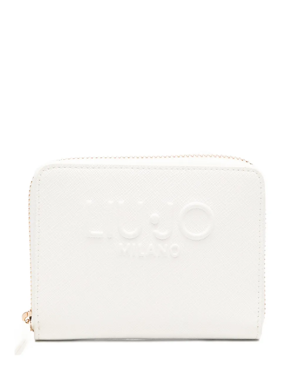 LIU JO logo zip wallet - Bianco