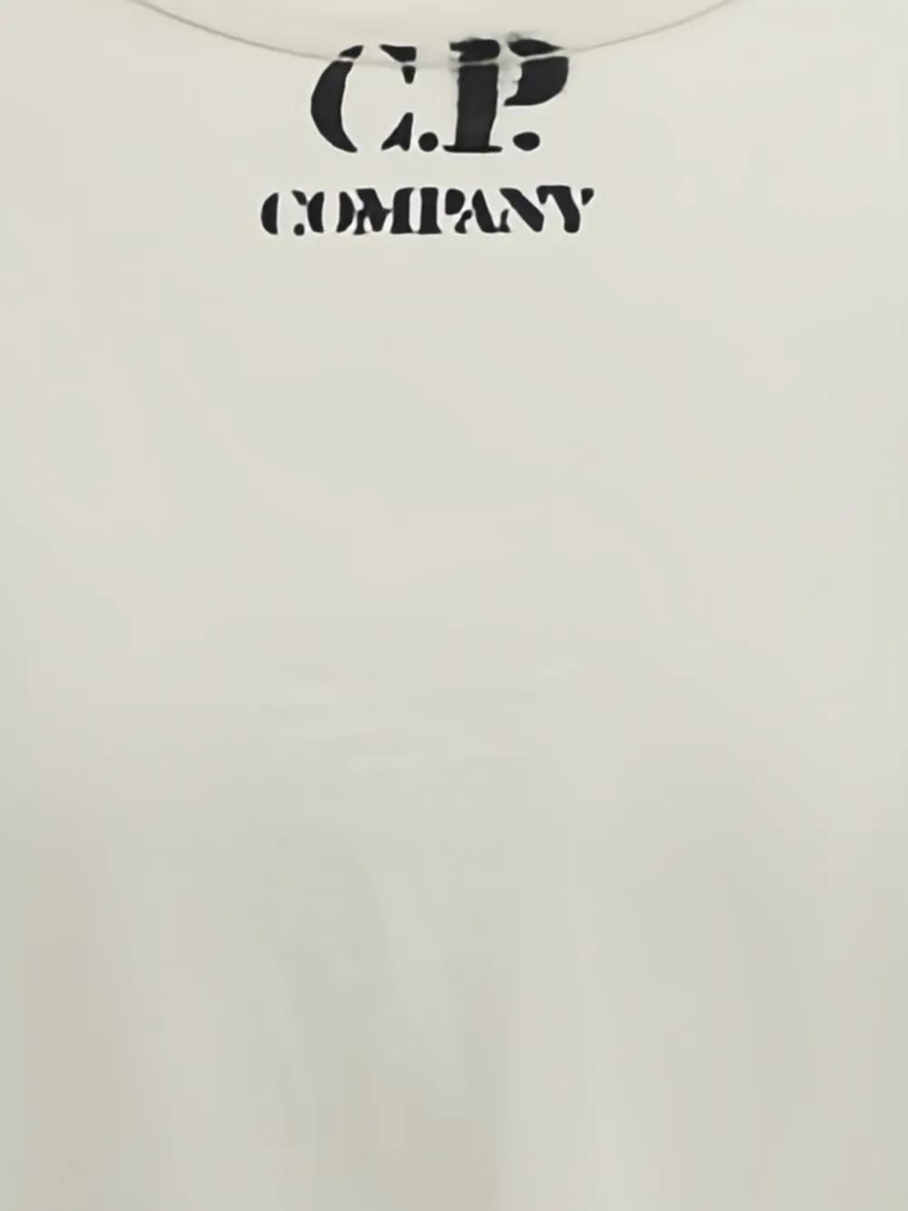 C.P. Company 1020 jersey T-shirt met korte mouwen en logo Beige