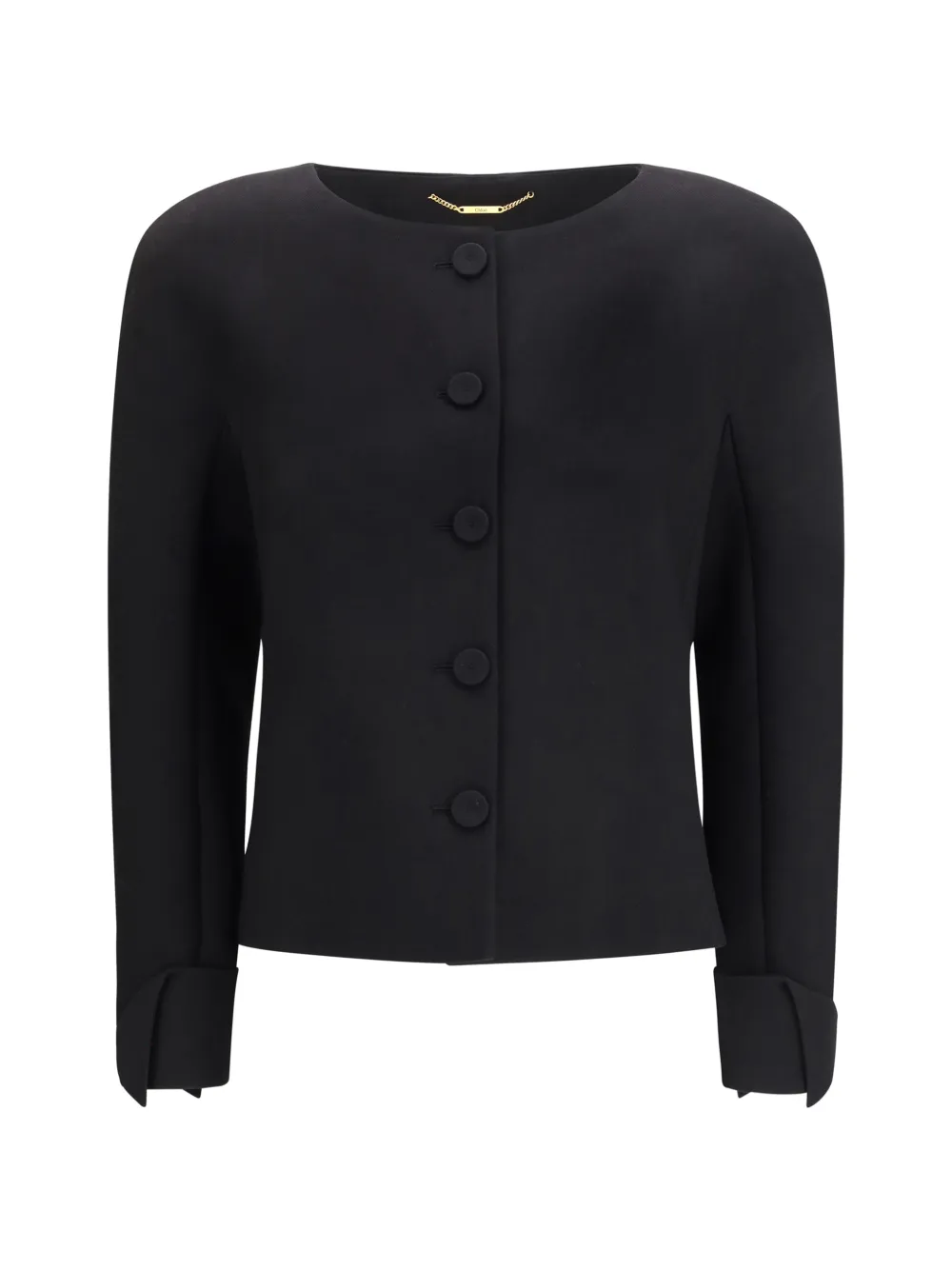 Chloé collarless fitted jacket - Nero