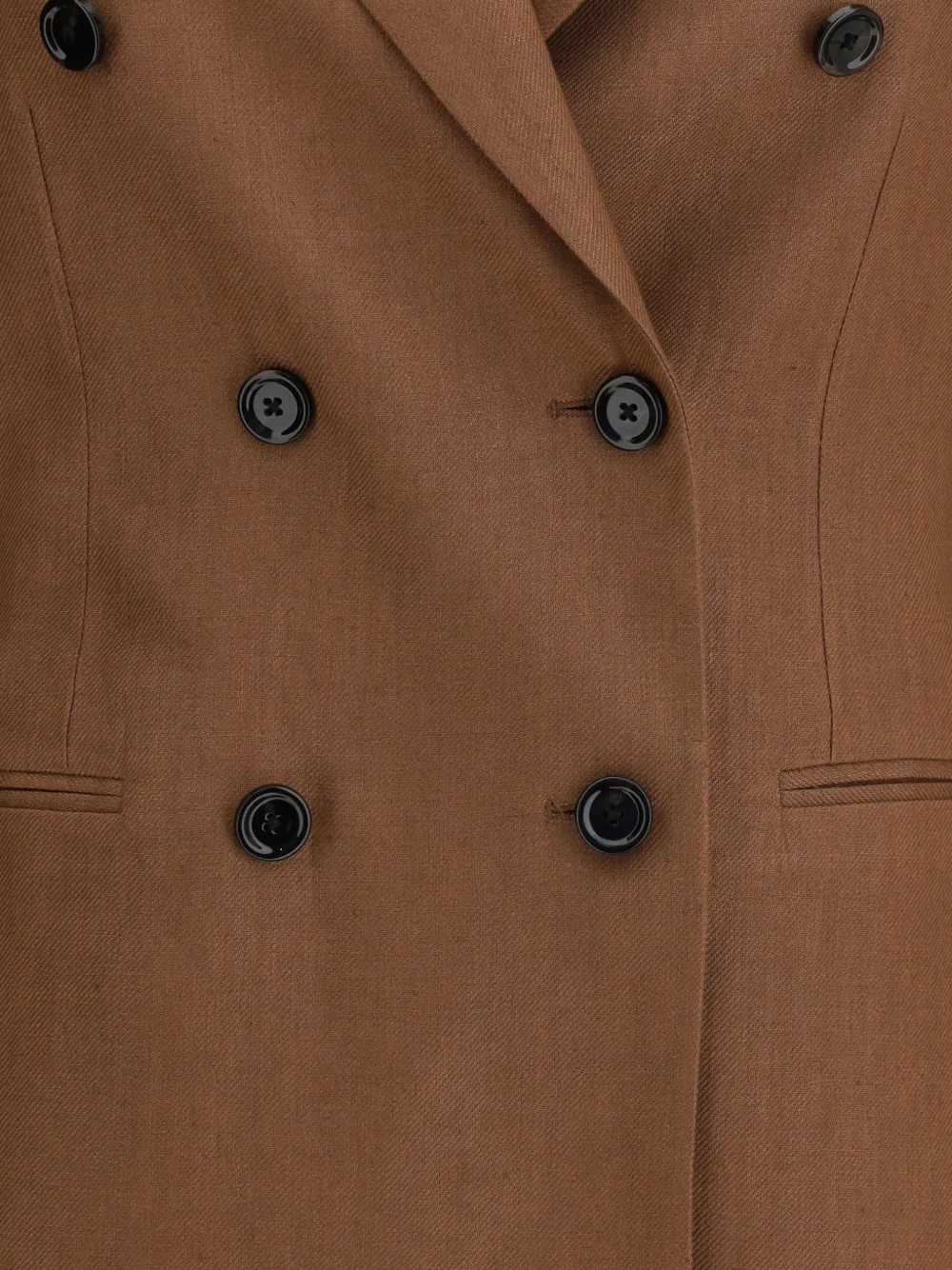  Lardini Double-breasted Brooch Blazer - Brown 