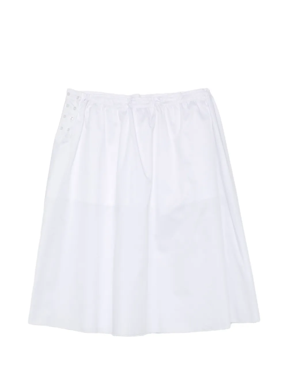  Low Classic Drawstring Midi Skirt - White 