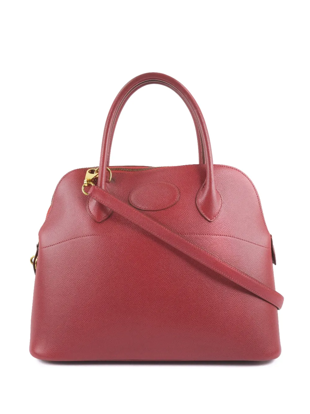 Hermès Pre-Owned 1995 Courchevel Bolide 31 satchel - Rosso