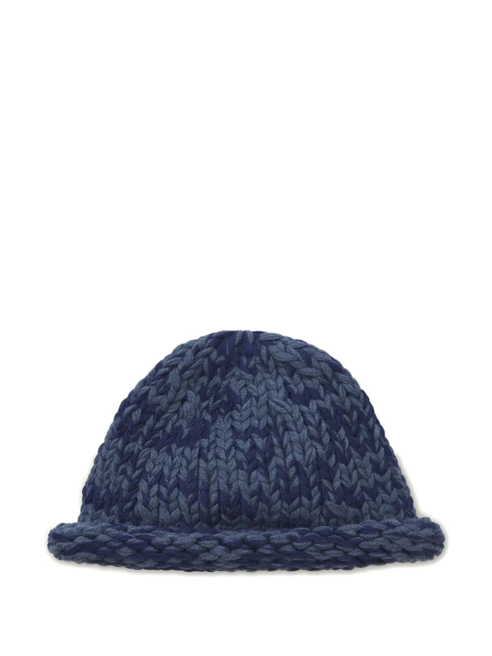 Nicholas Daley Rebel Hand-knitted Beanie Hat In Blue