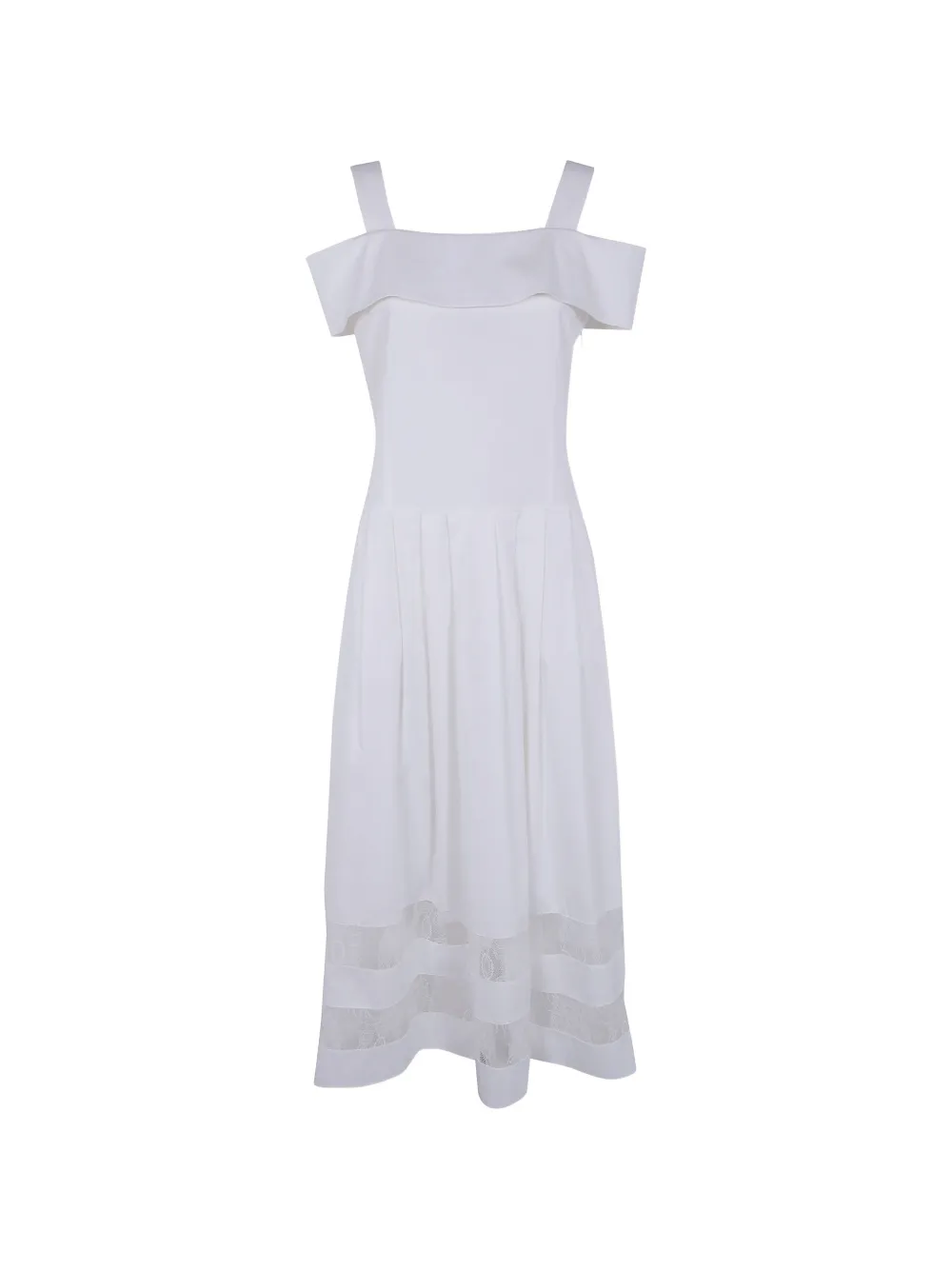 Blugirl shoulder strap dress - Bianco