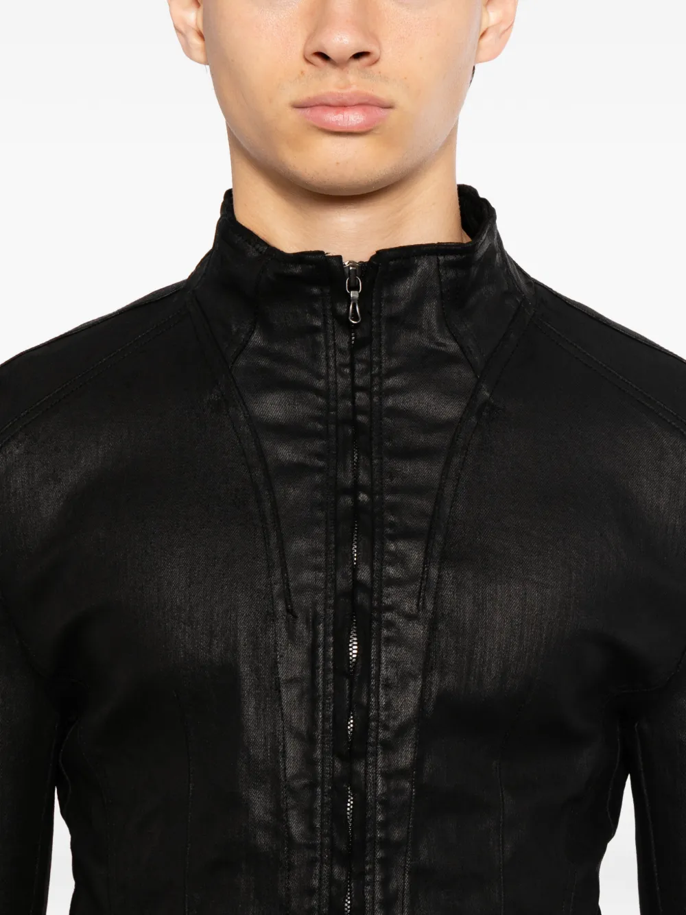 Julius Seamed Jacket | Black | FARFETCH