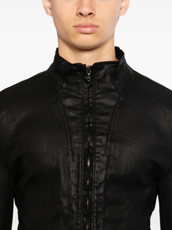 Julius Seamed Jacket | Black | FARFETCH IN