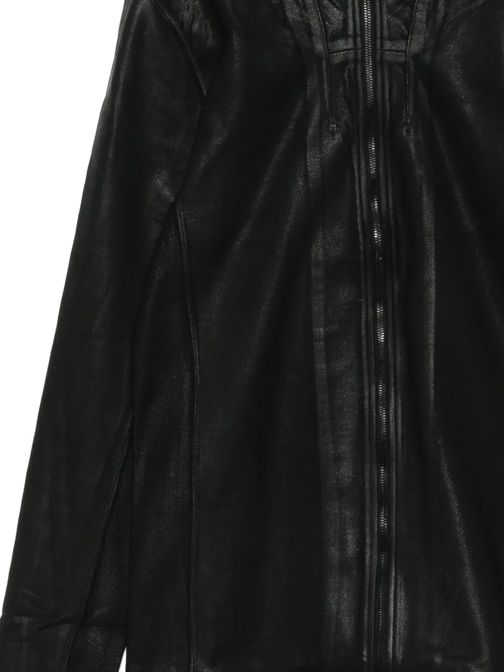  Julius Zip- Front Stand- Collar Jacket - Noir 