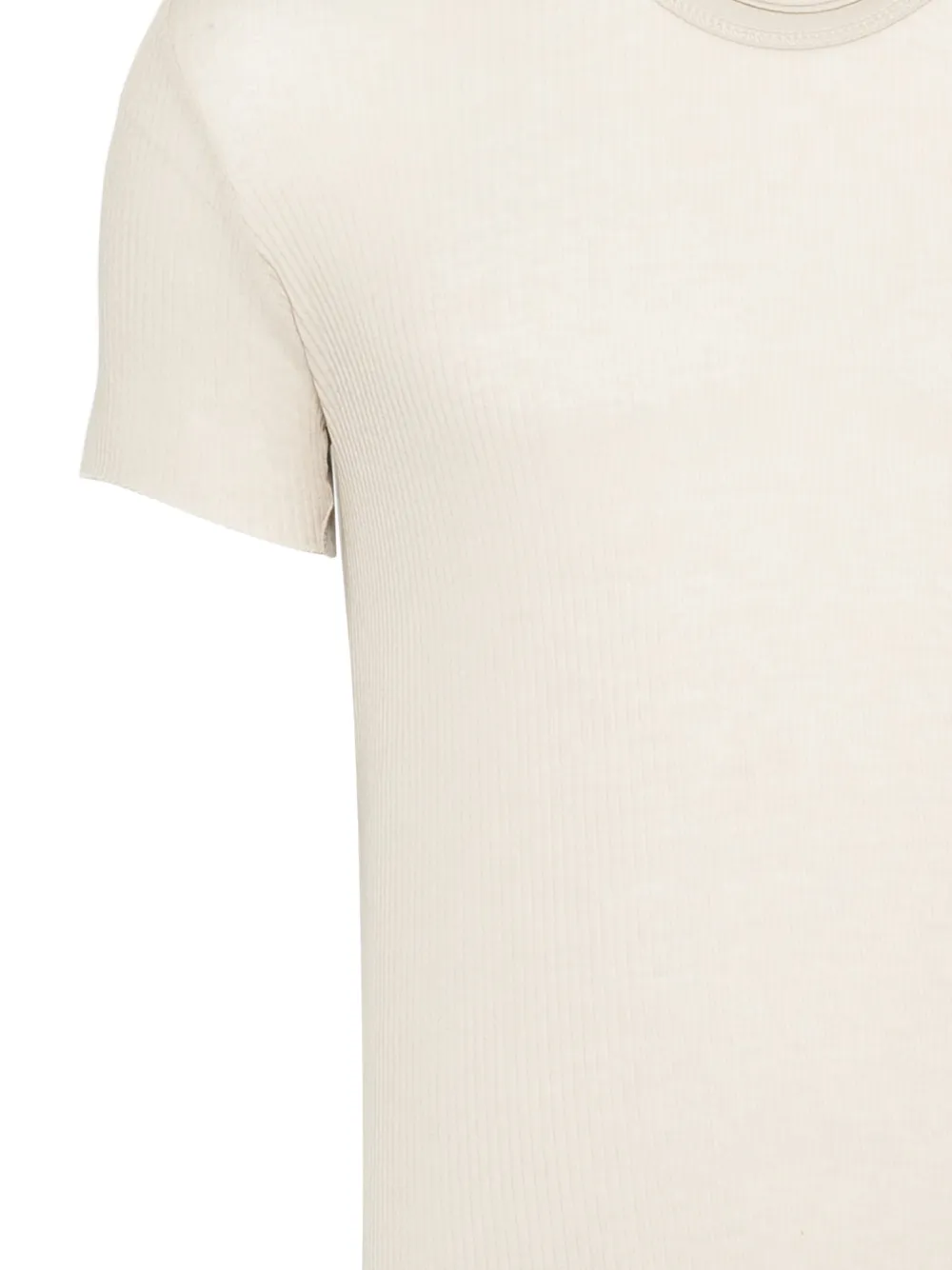 Julius Ribgebreide top Beige