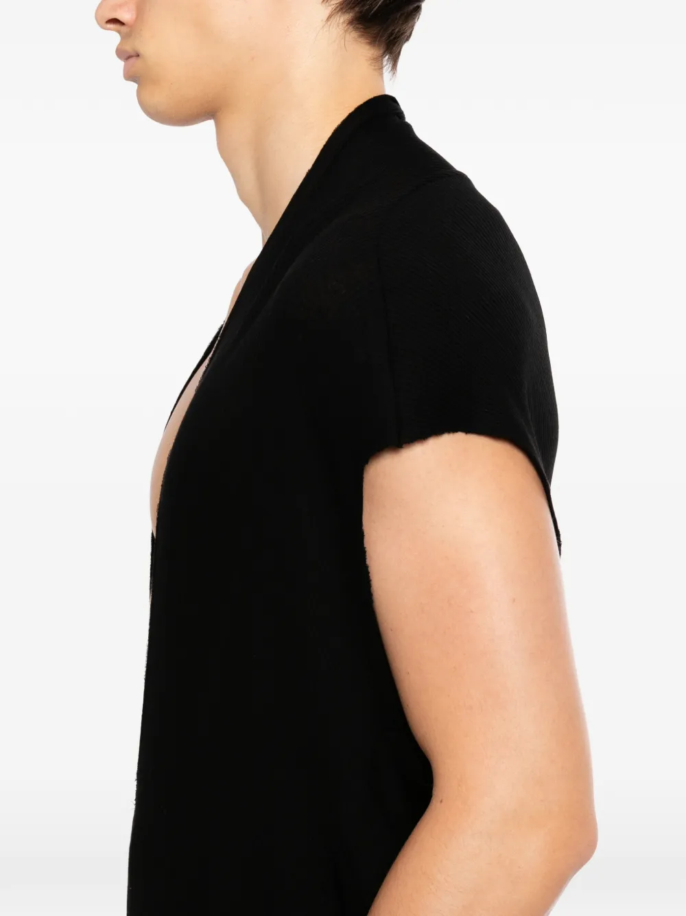 Julius T-shirt met split Zwart