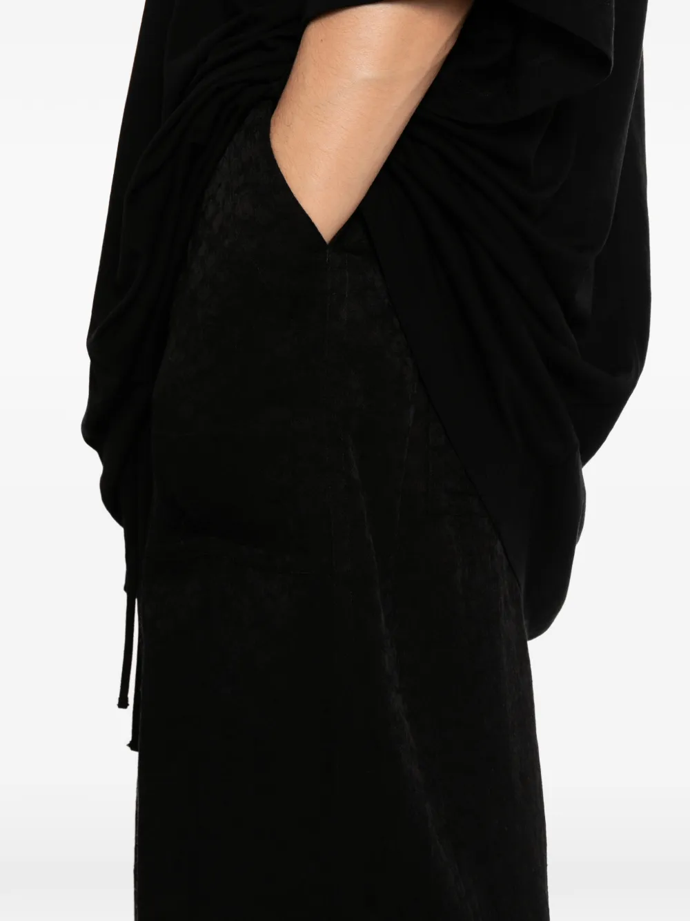 Julius Cropped baggy broek Zwart