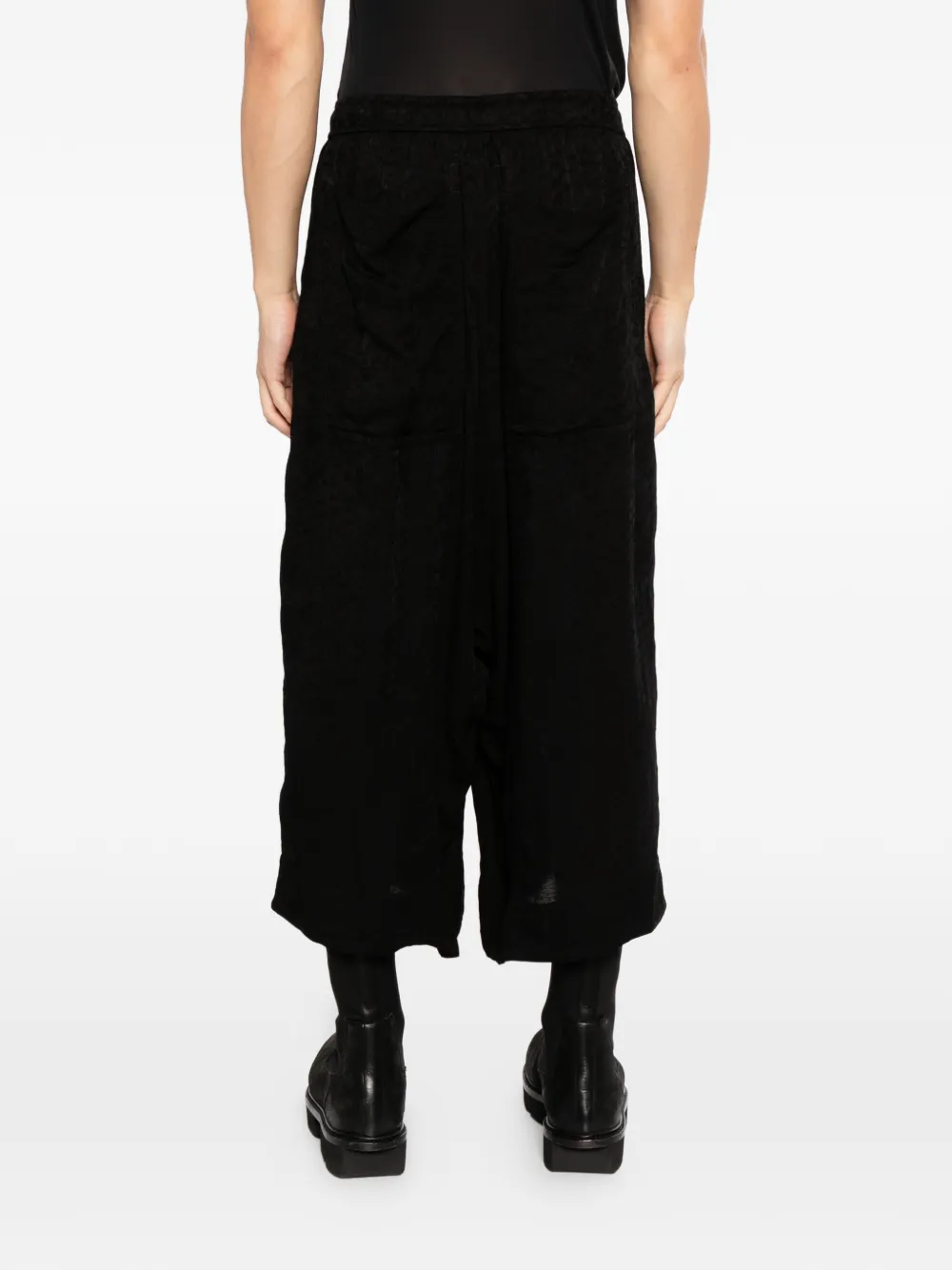 Julius Cropped baggy broek Zwart