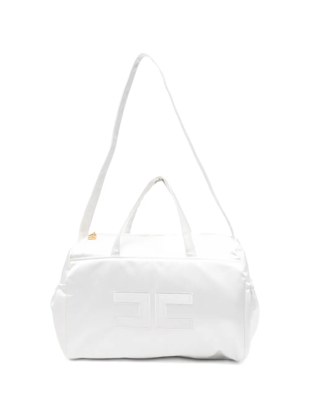 Elisabetta Franchi La Mia Bambina logo-embroidered changing bag - Weiß