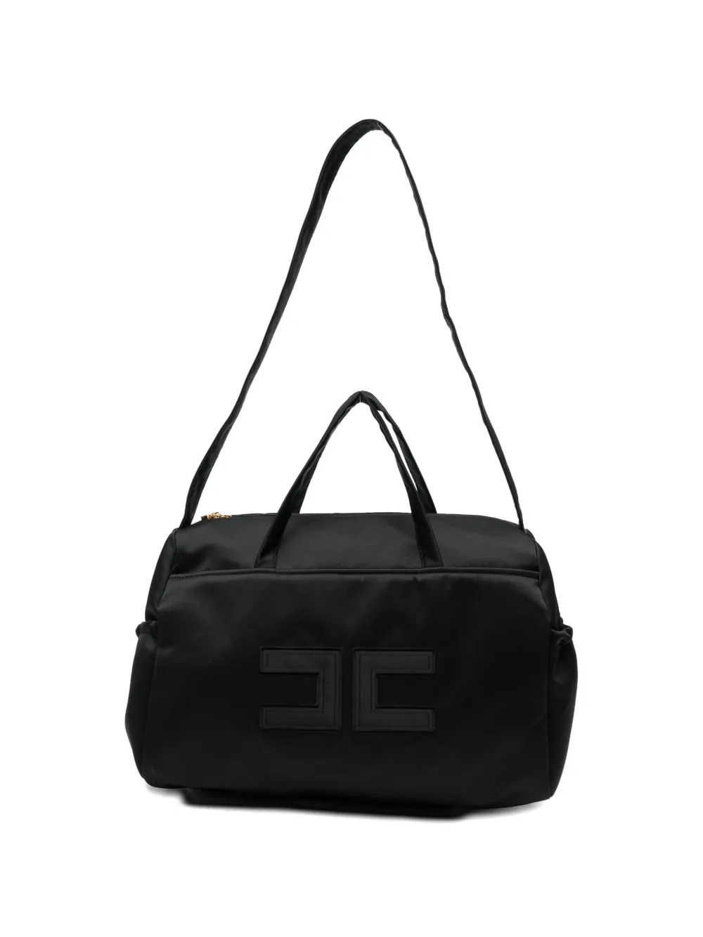 Elisabetta Franchi La Mia Bambina logo-embroidered changing bag - Schwarz