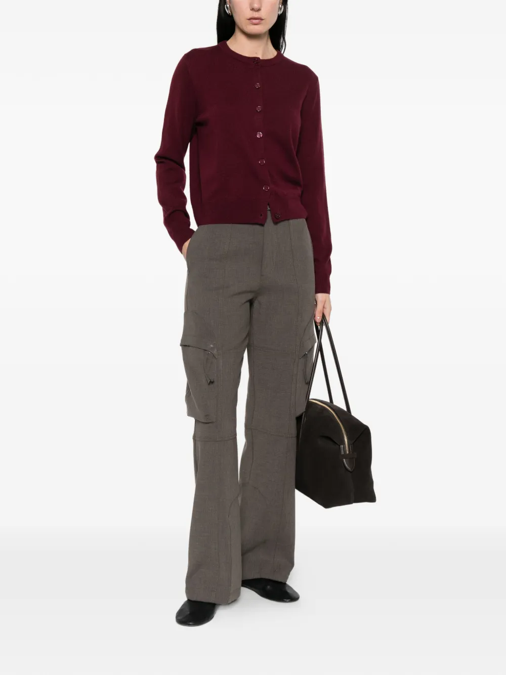 Weekend Max Mara Wkdnebbia Button-fastening Cardigan - Red 