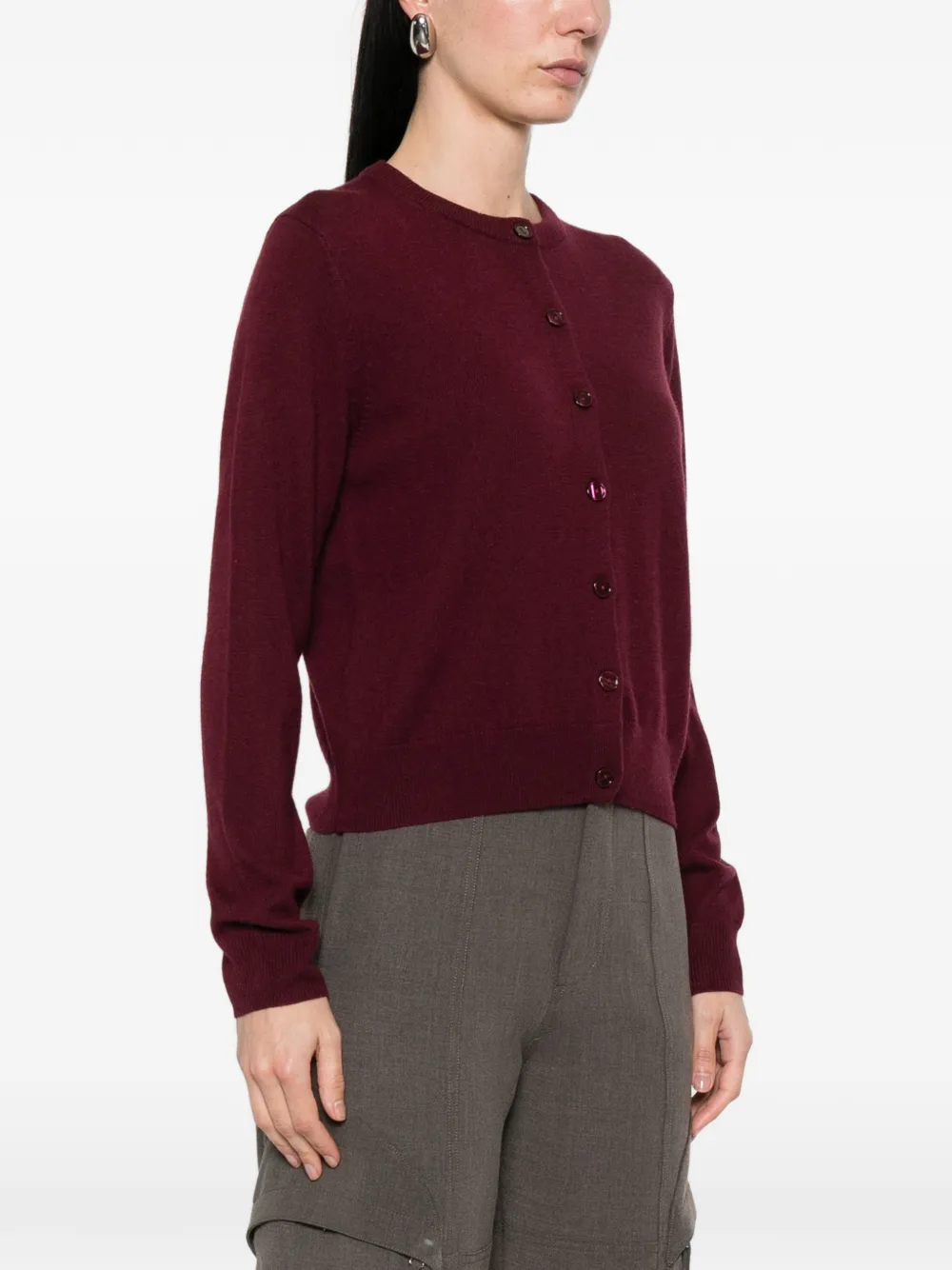  Weekend Max Mara Wkdnebbia Button-fastening Cardigan - Red 