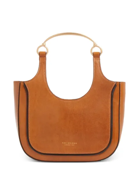 The Bridge top handle leather mini clutch bag