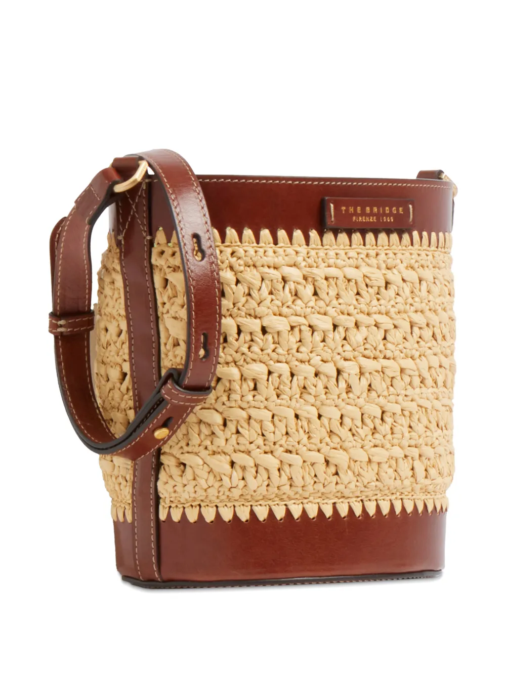  The Bridge Raffia Bucket Bag - Neutrals 