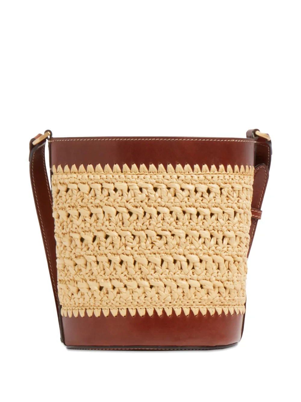 The Bridge Raffia Bucket Bag - Neutrals 