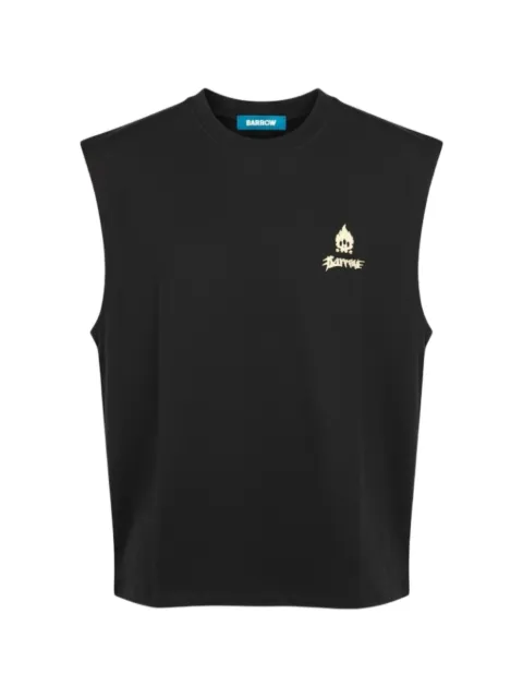 BARROW graphic sleeveless T-shirt
