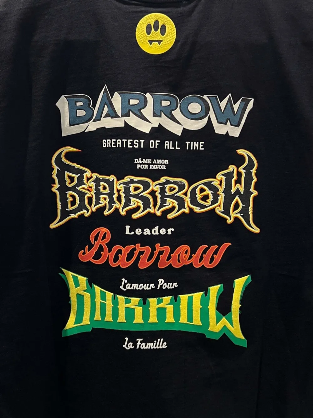 BARROW Mouwloos T-shirt met grafische print Zwart