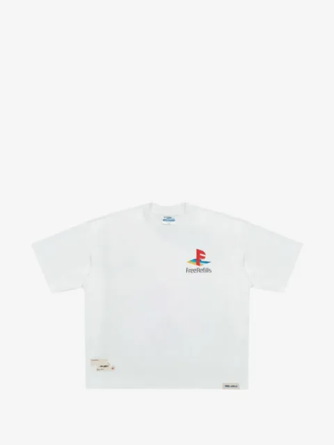 Free Refills fade wash logo T-shirt