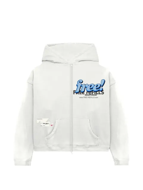 Free Refills tabloid graphic hoodie