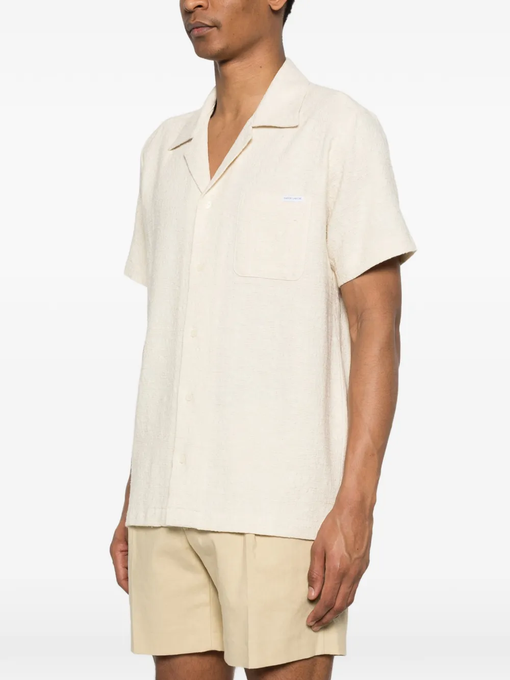  Maison Labiche Logo-patch Shirt - Neutrals 