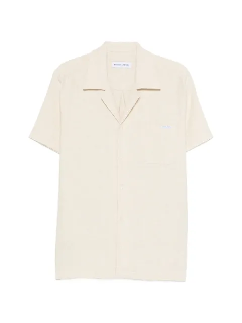 Maison Labiche logo-patch shirt